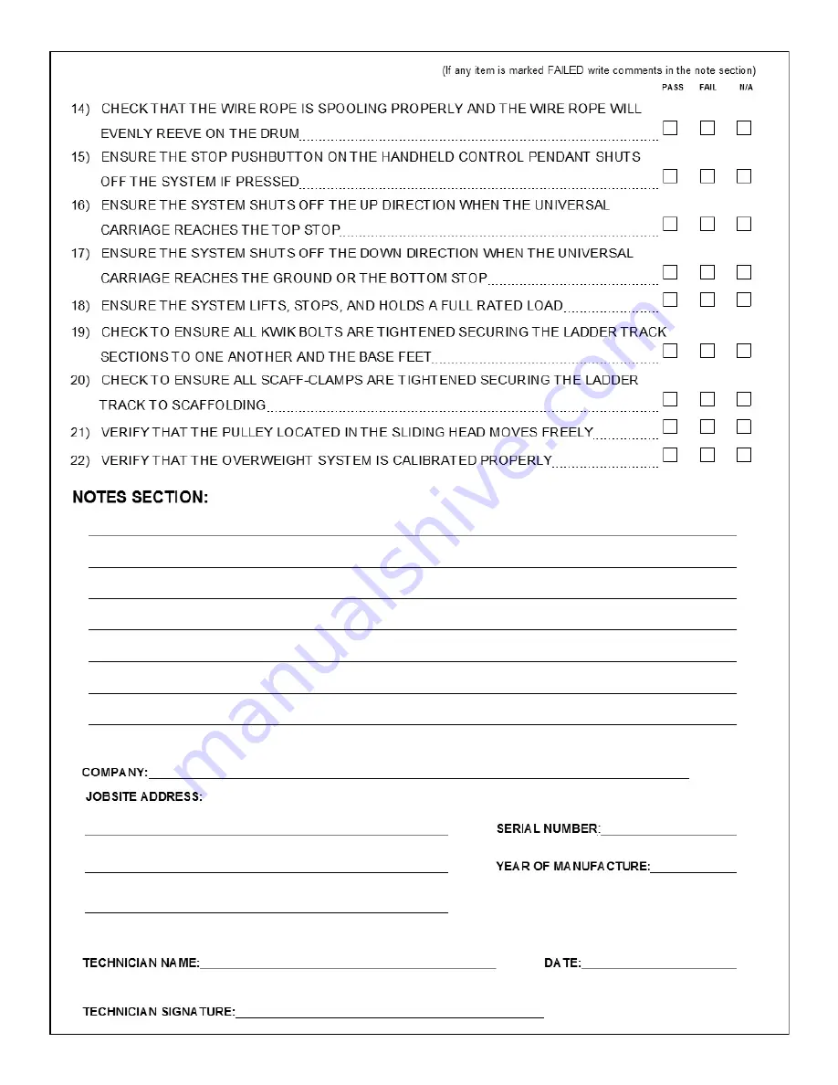 Beta Max MAXIAL TRACK HOIST Use And Maintenance Instruction Manual Download Page 154