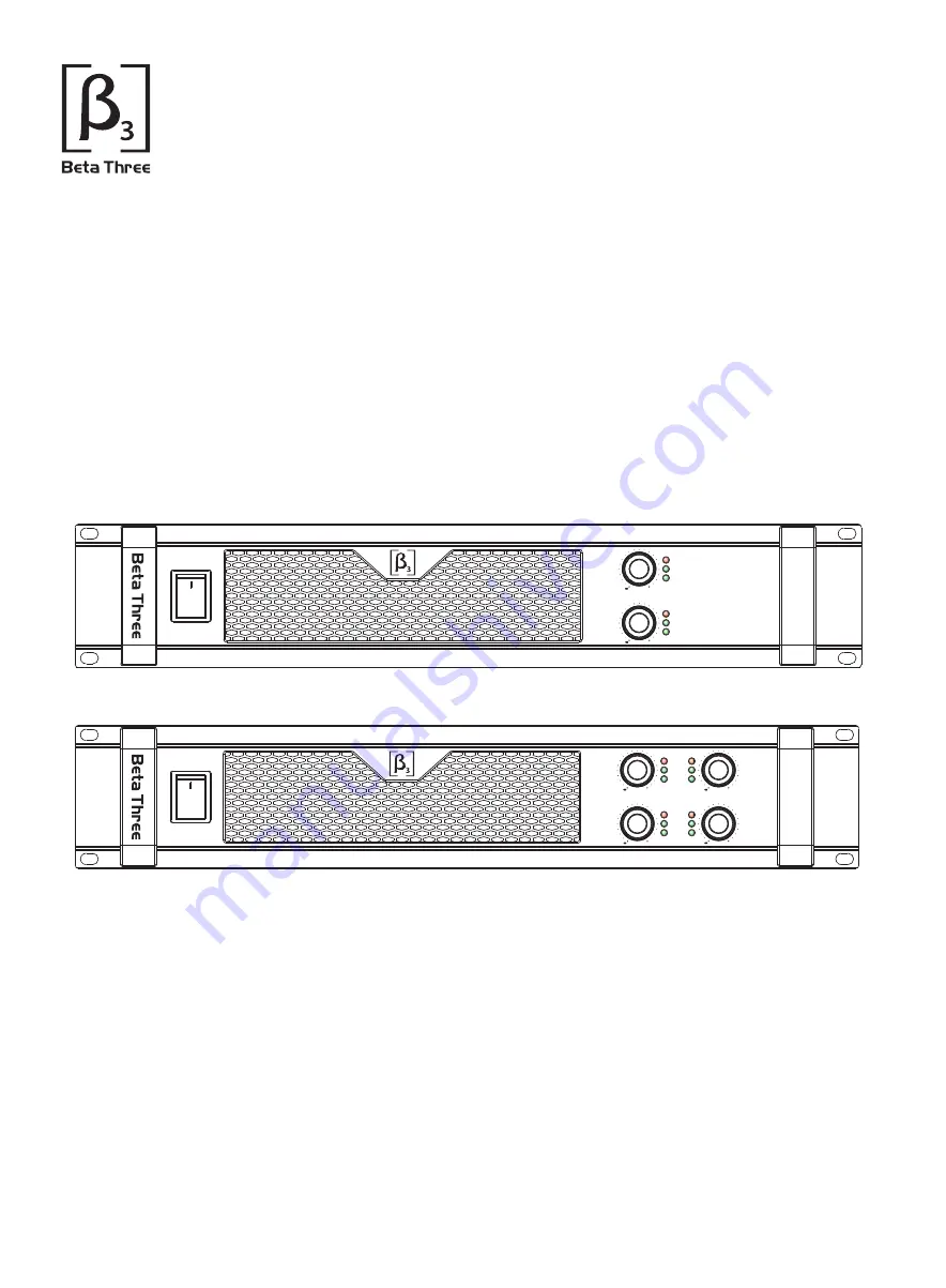 Beta Three DT 4000 Скачать руководство пользователя страница 1