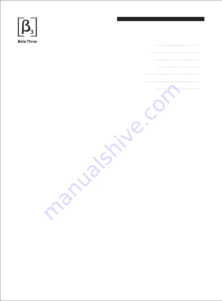 Beta Three N15a User Manual Download Page 2