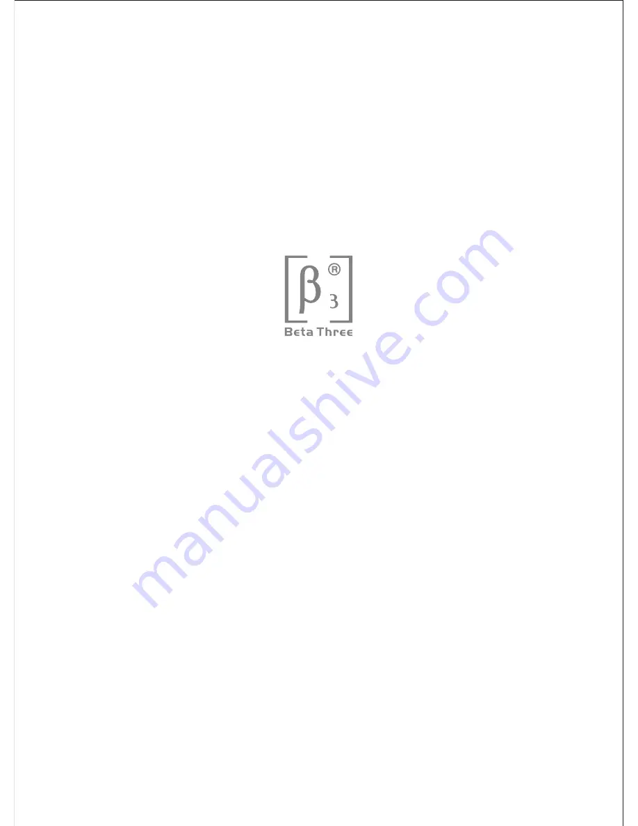 Beta Three T15F User Manual Download Page 12