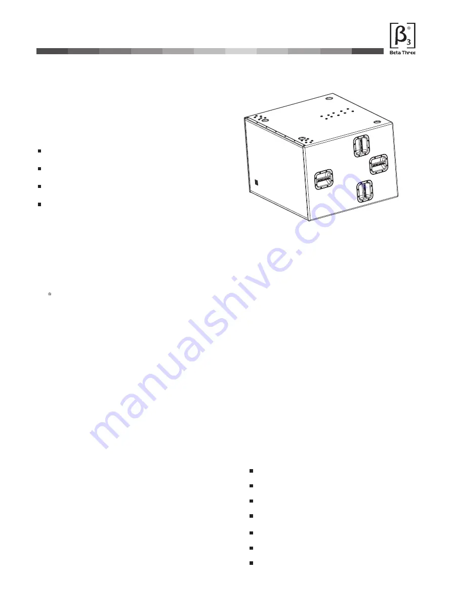 Beta Three TLB-218F User Manual Download Page 4