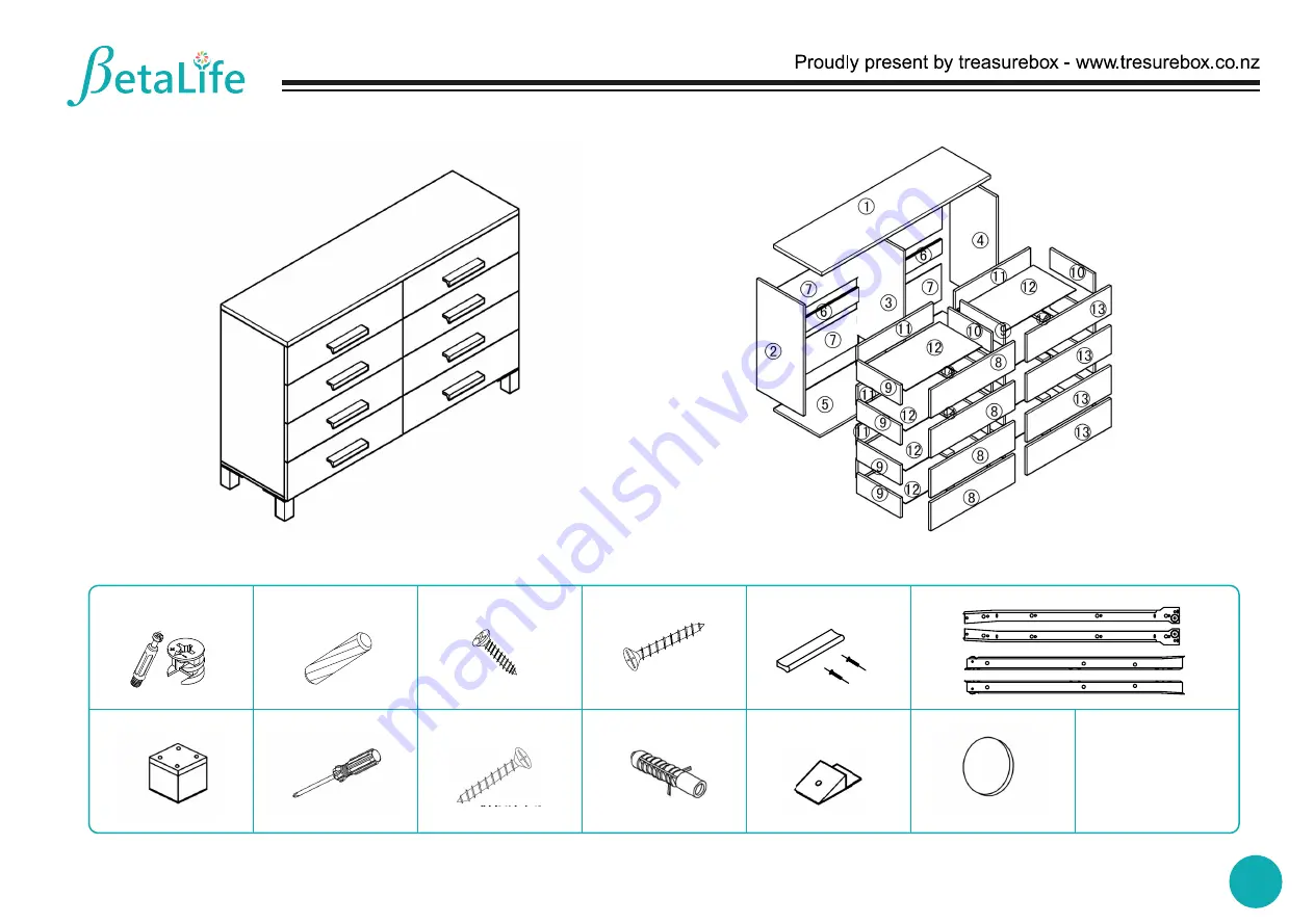 BetaLife GARRETT 21995 Assembly Instructions Download Page 2