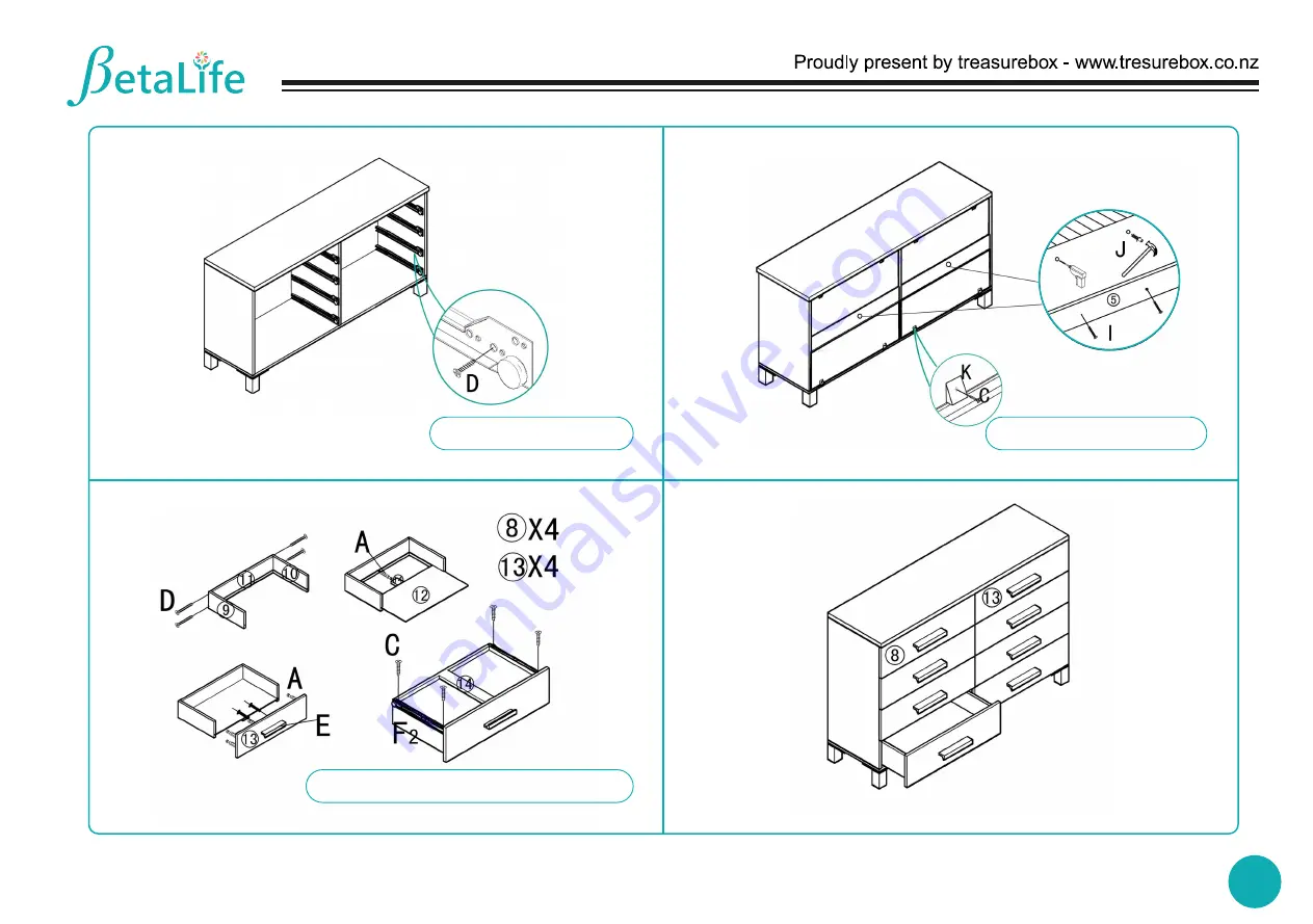 BetaLife GARRETT 21995 Assembly Instructions Download Page 4