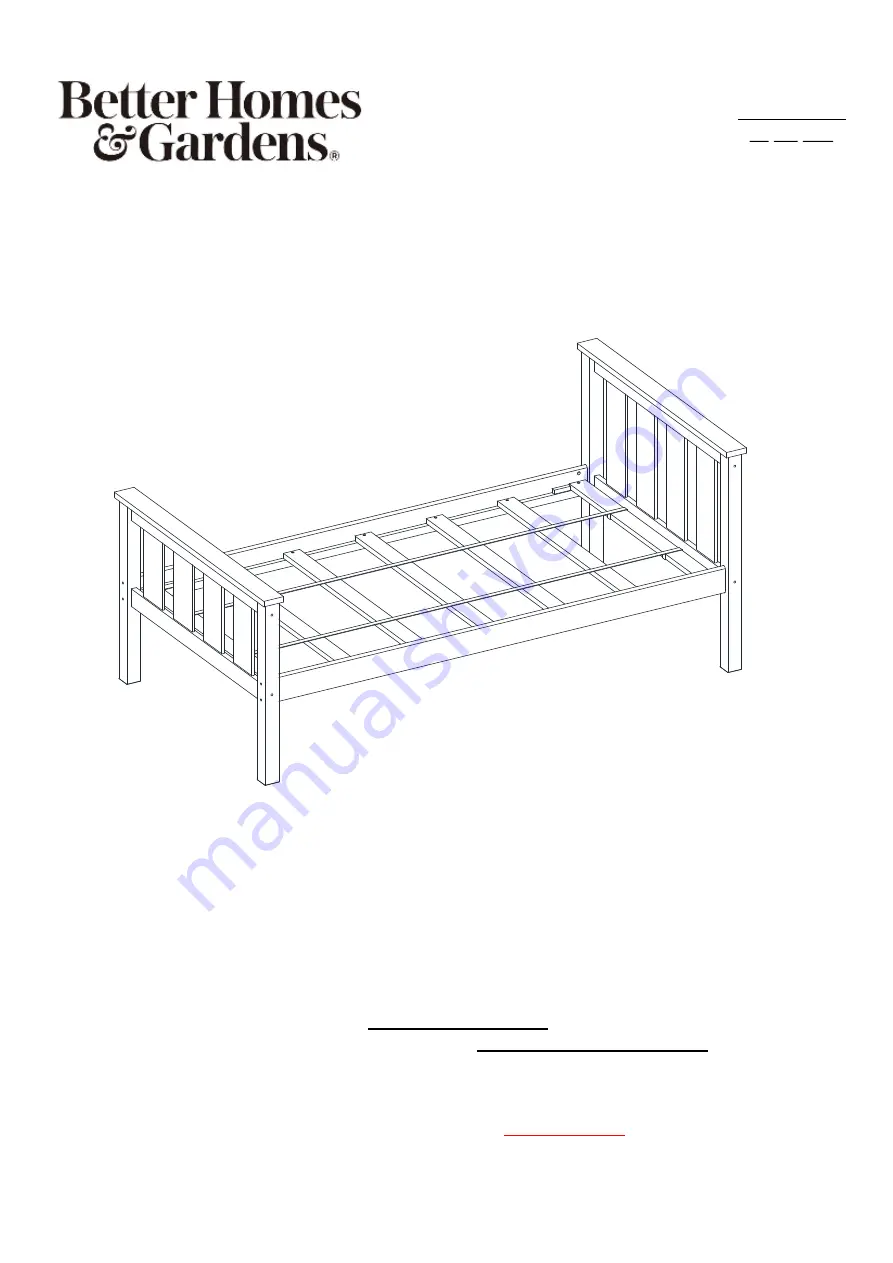 Better Homes and Gardens Kane BHW-10015 Assembly Instructions Manual Download Page 9