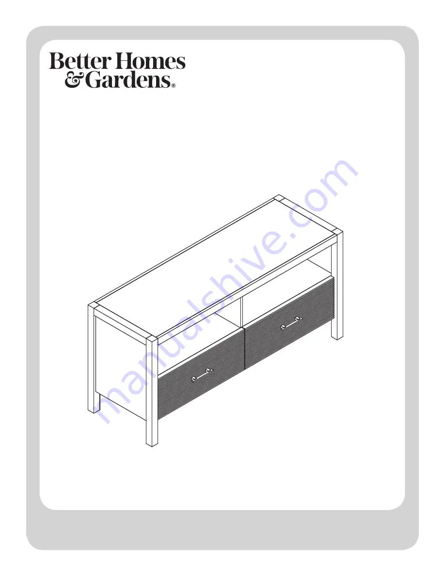 Better Homes and Gardens KENDARA MEDIA CREDENZA BH18-021-199-14 Assembly Instructions Manual Download Page 17