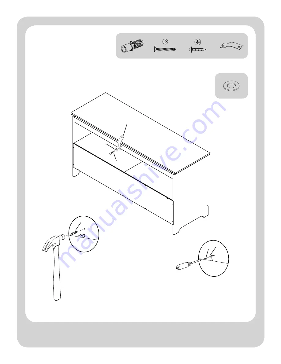 Better Homes and Gardens SAVANNAH 2 DRAWER MEDIA CONSOLE BH17-084-999-01 Скачать руководство пользователя страница 16