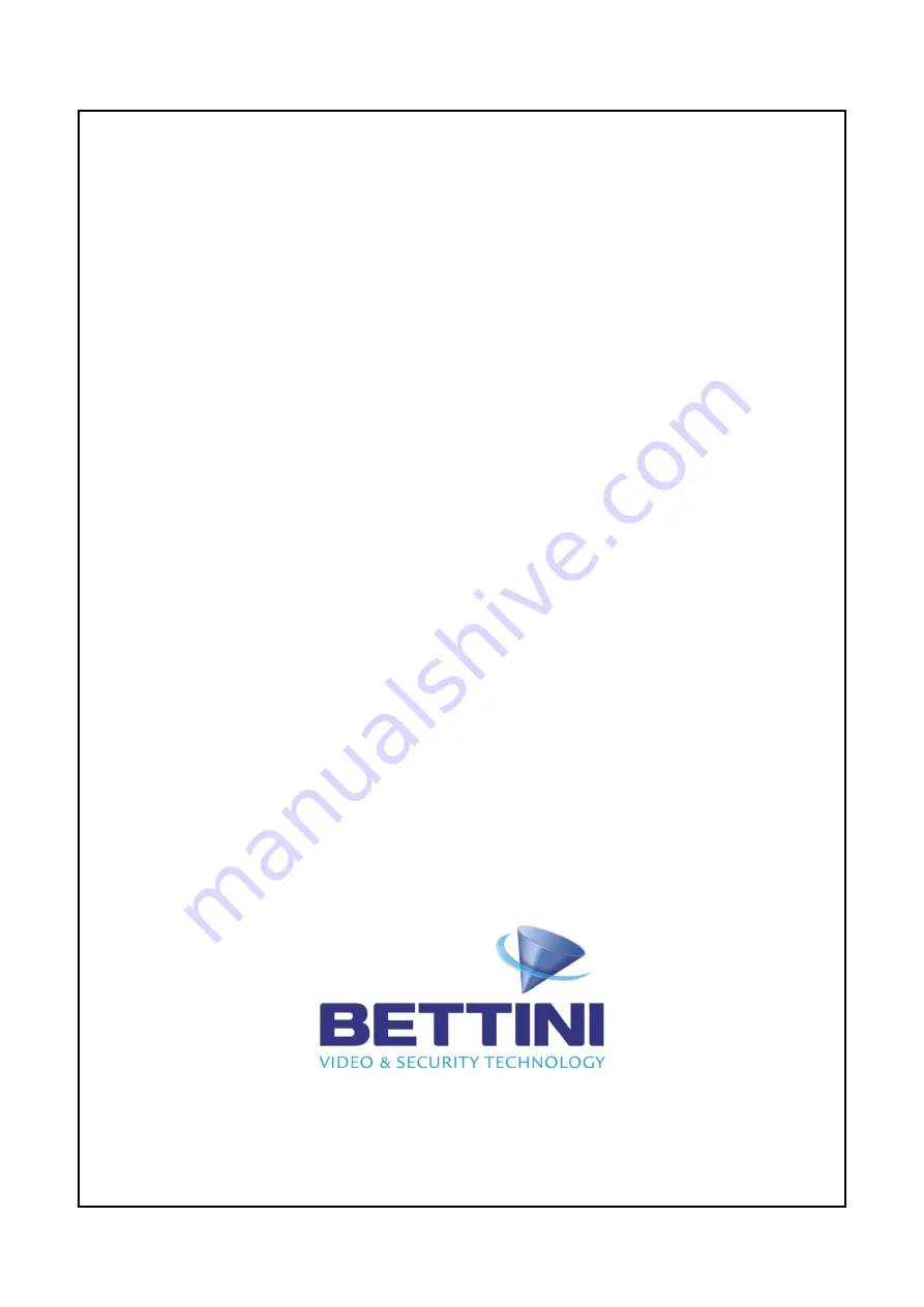 bettini SD952B120-A/L User Instructions Download Page 1