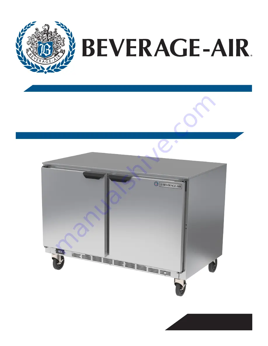 Beverage-Air UCF Series Скачать руководство пользователя страница 1