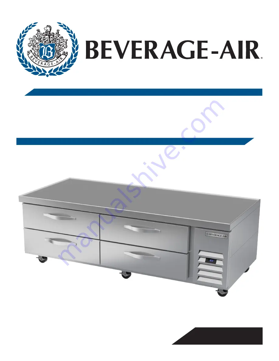 Beverage-Air WTFCS Series Скачать руководство пользователя страница 1