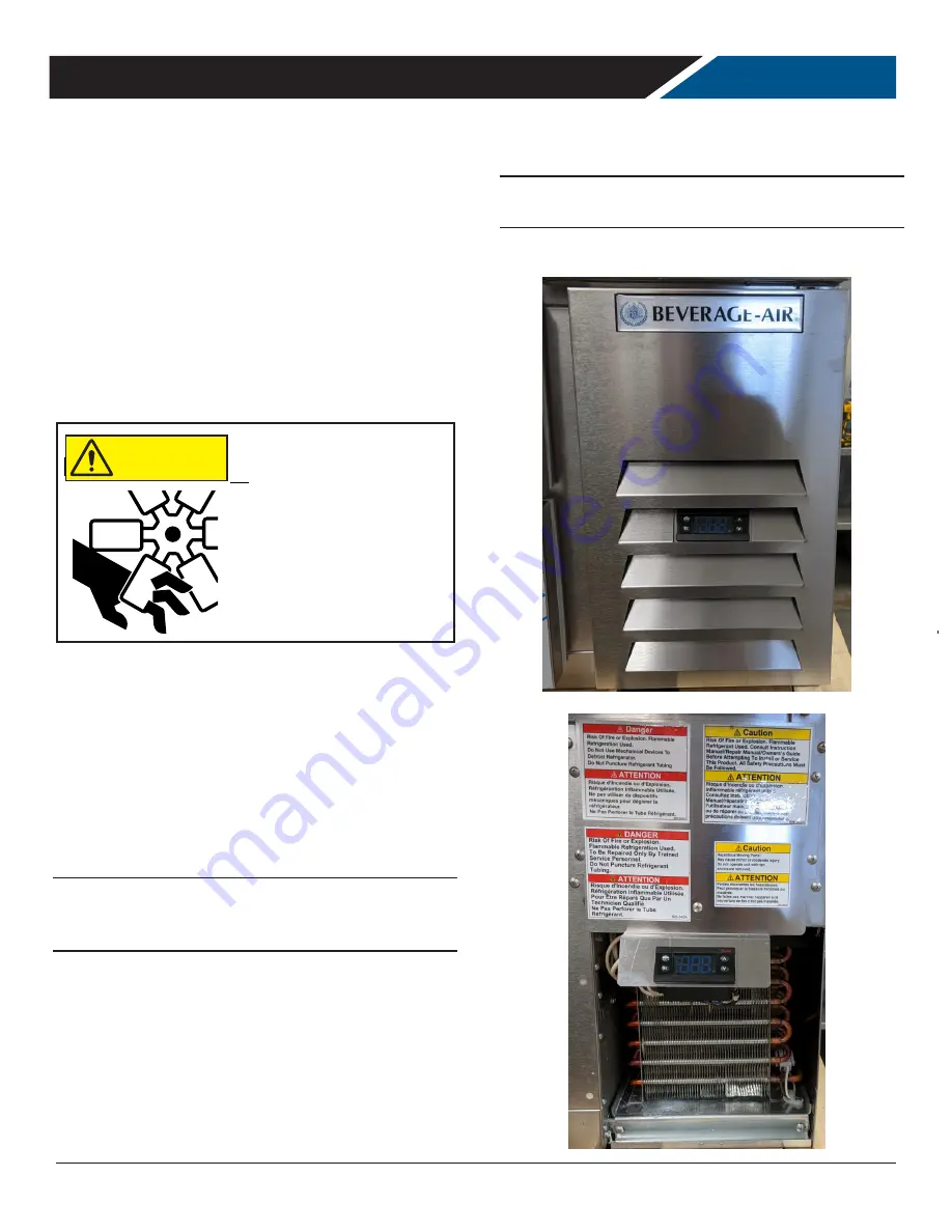 Beverage-Air WTFCS Series Installation And Operating Instructions Manual Download Page 18