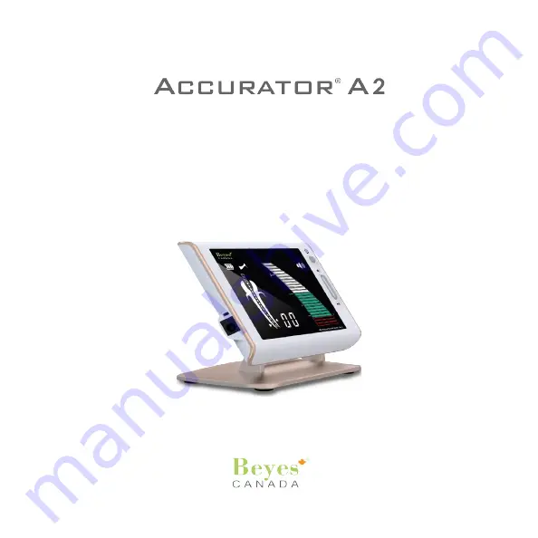 BEYES Accurator A2 Скачать руководство пользователя страница 1