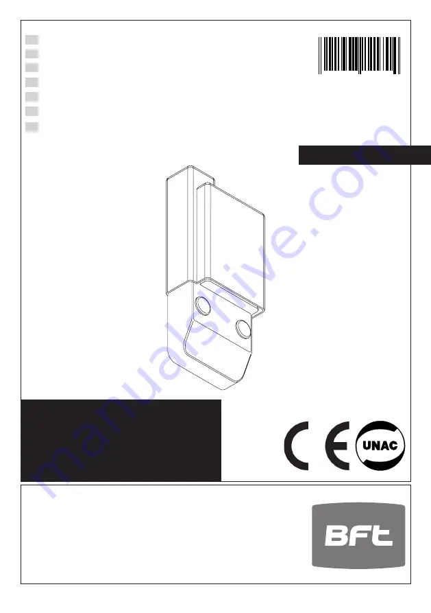 BFT CLONIX E Series Installation And User Manual Download Page 1