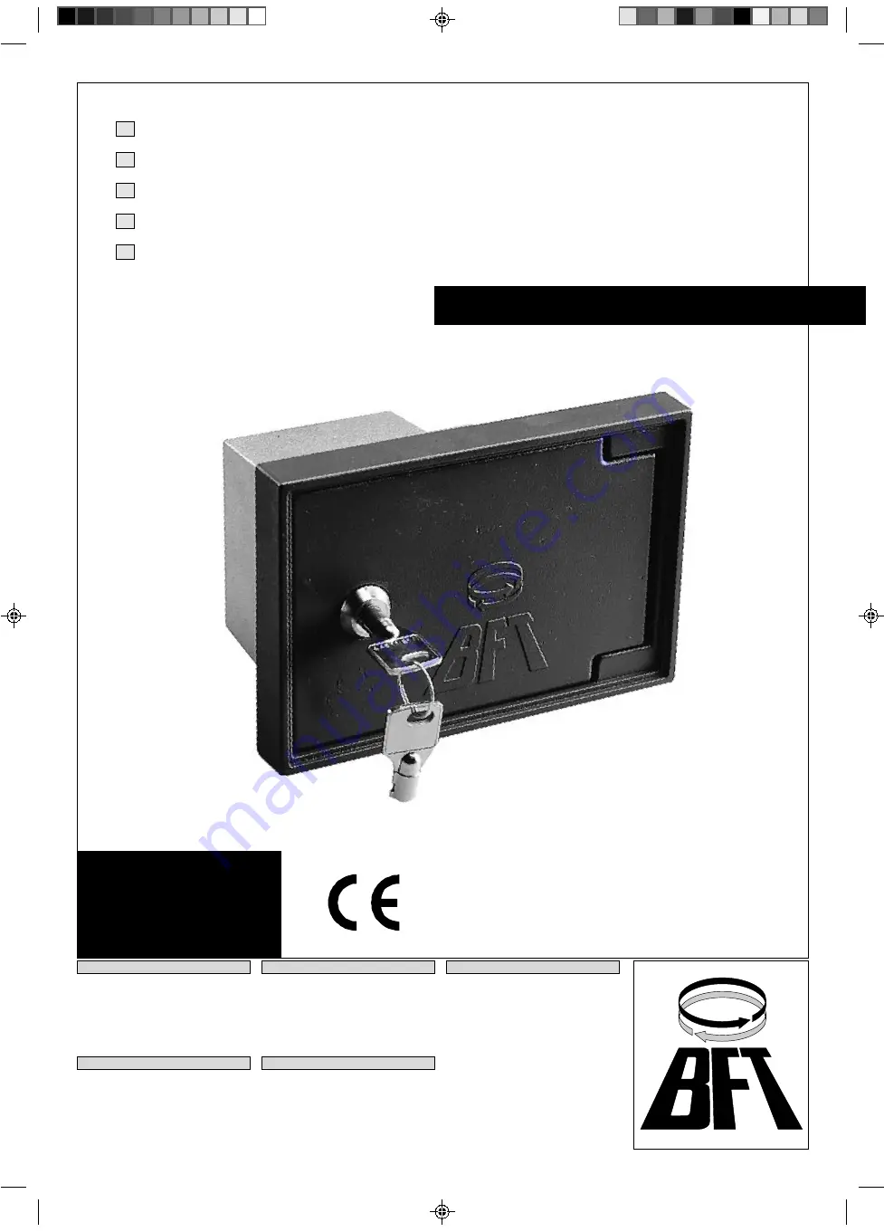 BFT SIBOX Instructions Download Page 1