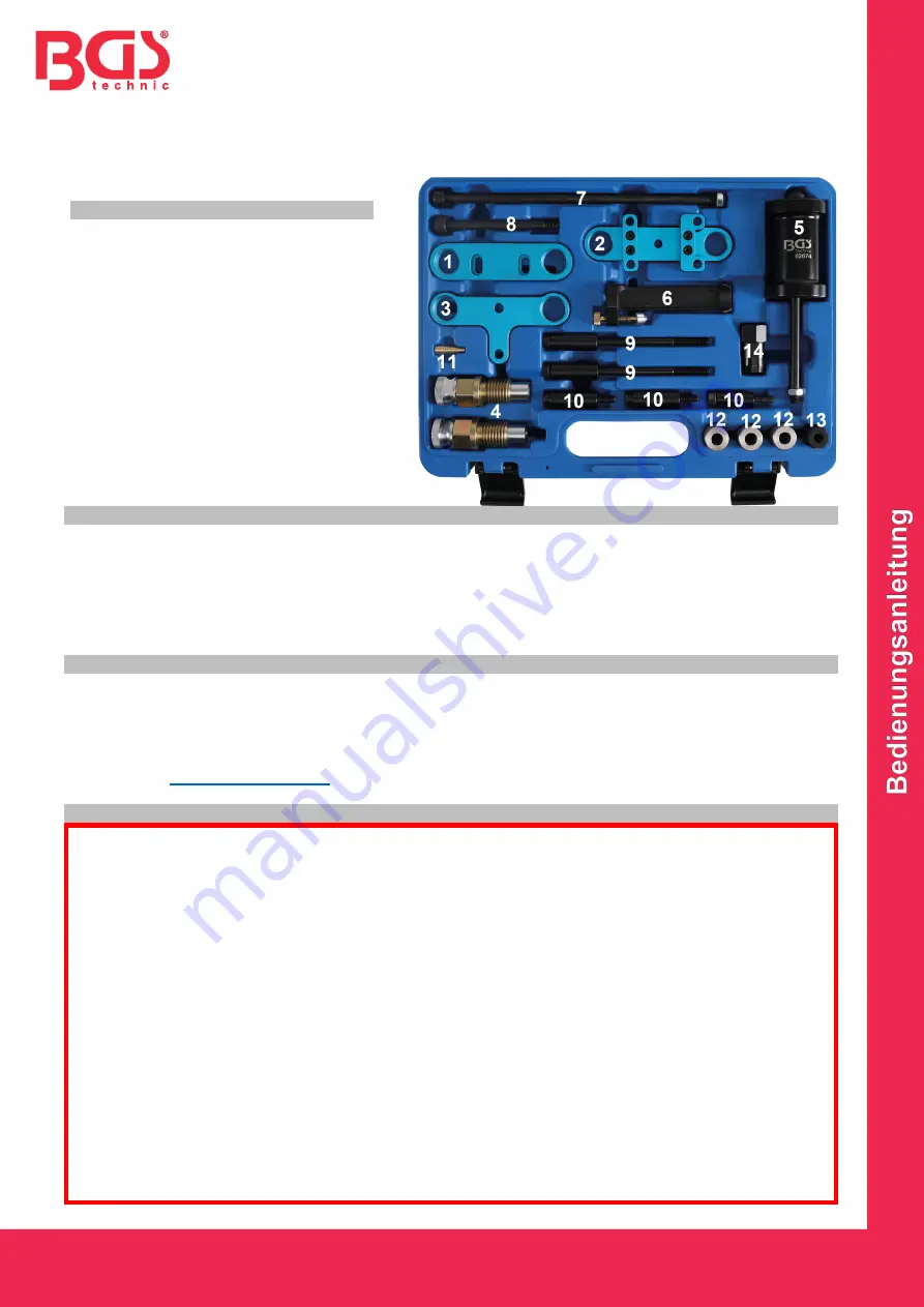 BGS technic 62674 Скачать руководство пользователя страница 1