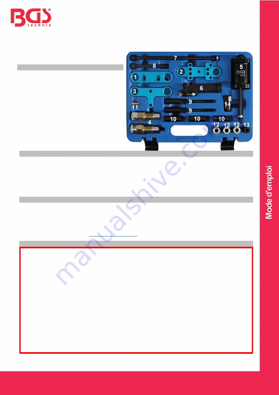 BGS technic 62674 Manual Download Page 7