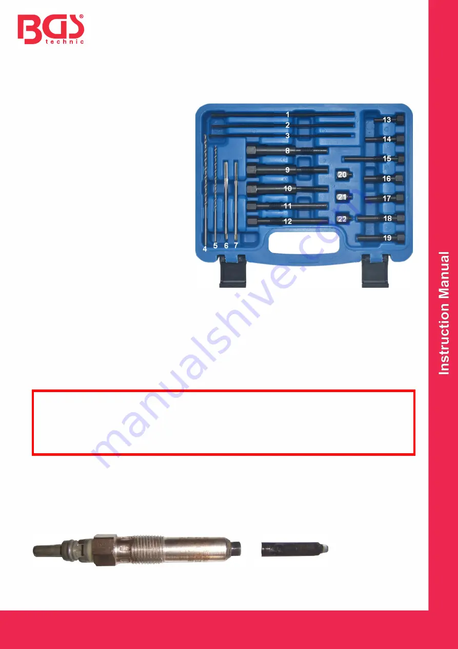 BGS technic BGS 8698 Скачать руководство пользователя страница 1