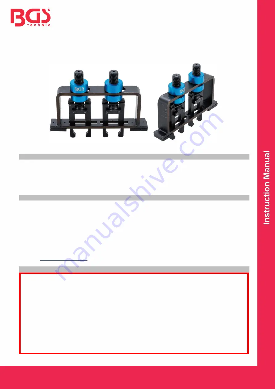 BGS technic BGS 8871 Instruction Manual Download Page 3