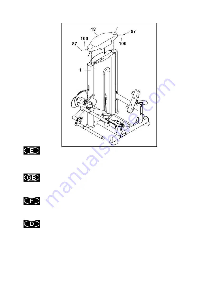 BH FITNESS L170 Instructions For Assembly And Use Download Page 20