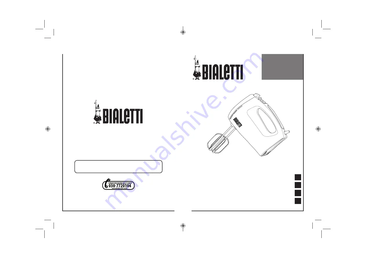 Bialetti BIA0SBT01 Instructions For Use Manual Download Page 1