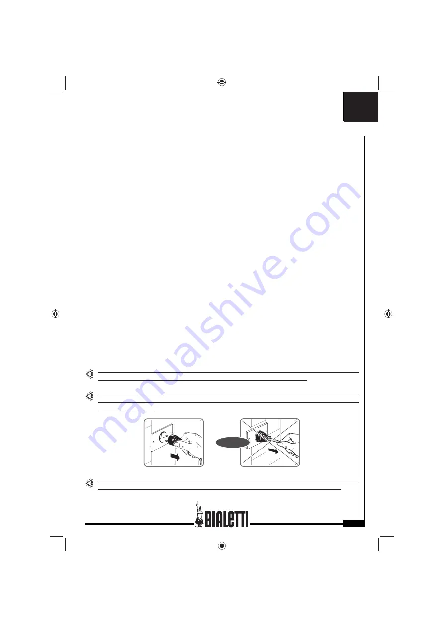 Bialetti CF44A Instructions For Use Manual Download Page 9