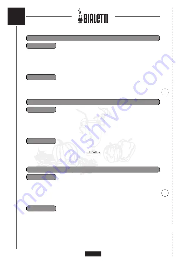 Bialetti SLW06 Instructions For Use Manual Download Page 88