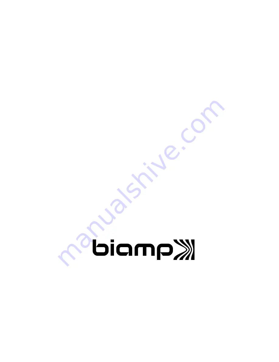 Biamp DJ 5600 Скачать руководство пользователя страница 1