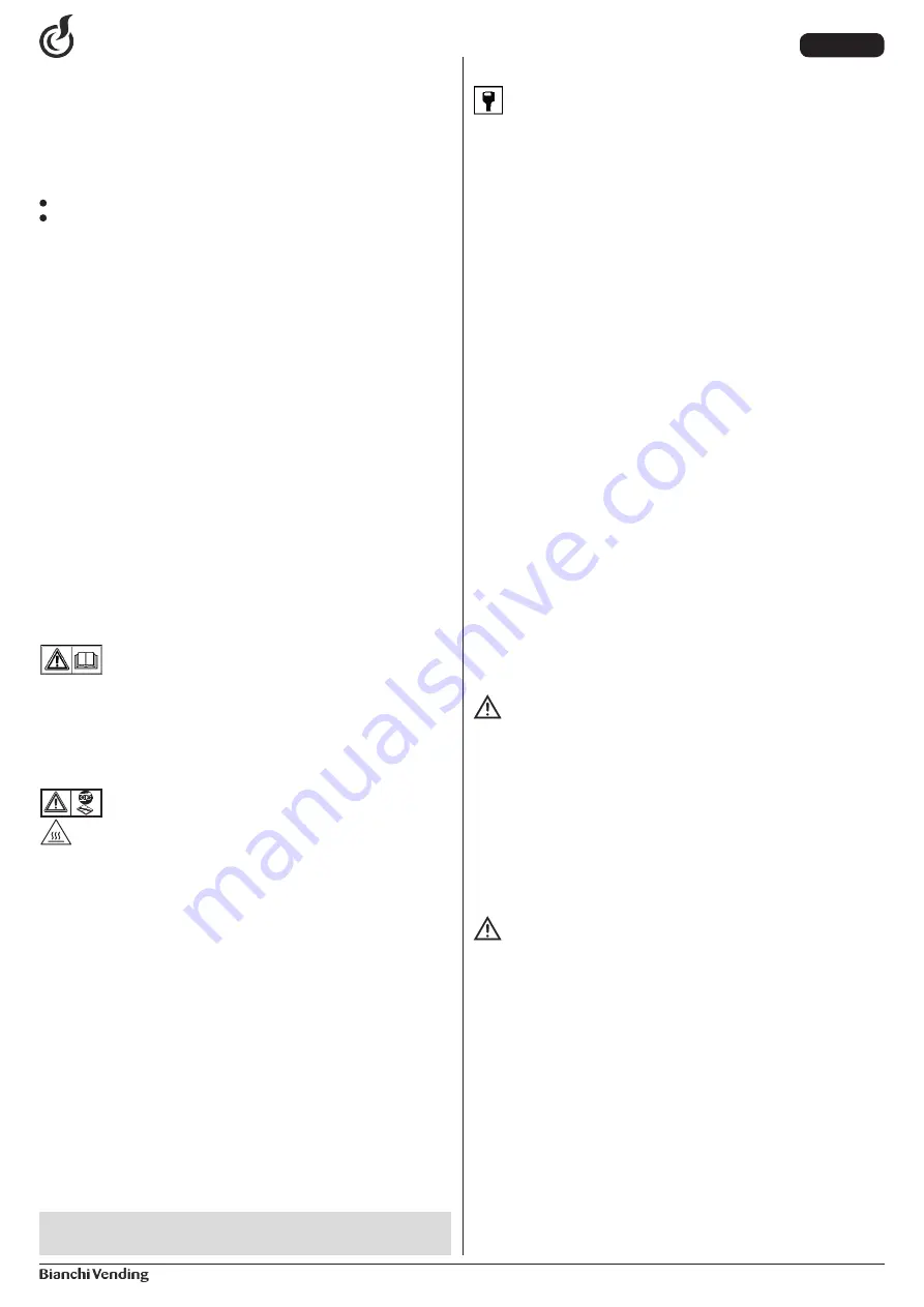 BIANCHI VENDING GAIA STYLE Скачать руководство пользователя страница 31