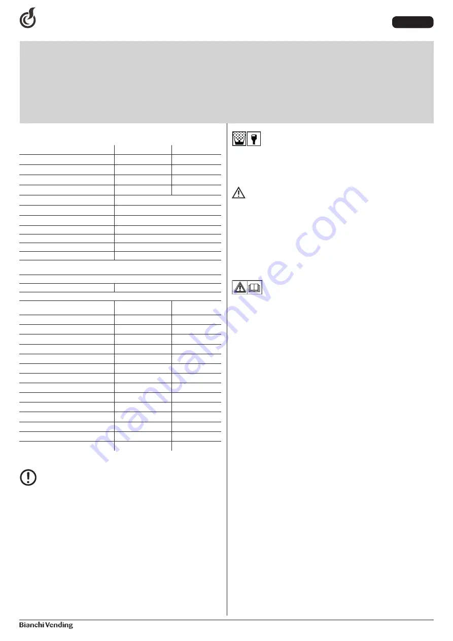 BIANCHI VENDING LEI400 Use And Maintenance Manual Download Page 29