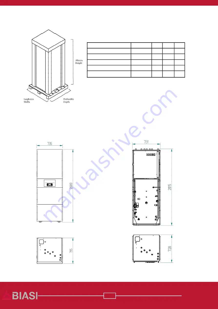 Biasi ADAPTA TOWER Installation Manual Download Page 14