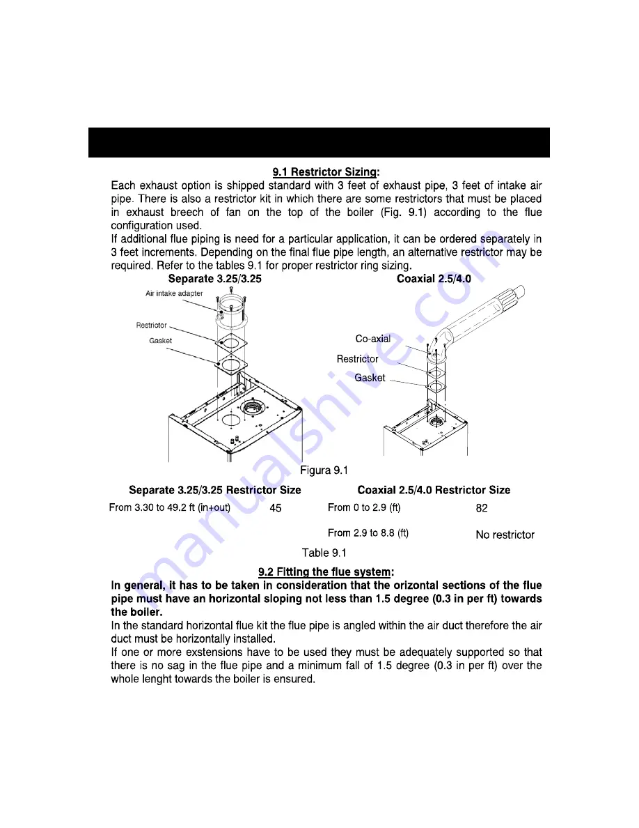 Biasi Riva Plus Installation And Operation Instructions Manual Download Page 20