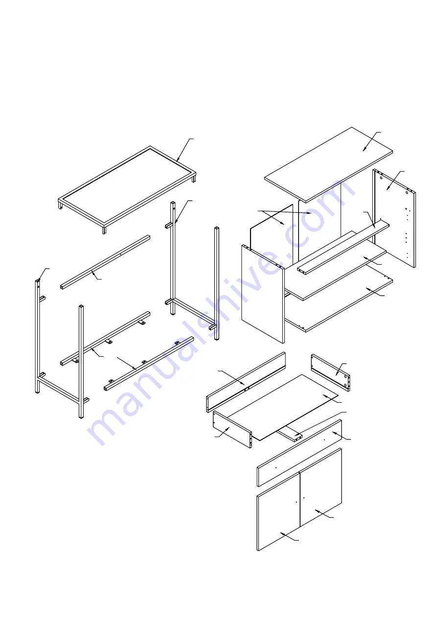 BIG FURNITURE WAREHOUSE BRUNEL G-BNLSIDMNG Assembly Instructions Manual Download Page 3