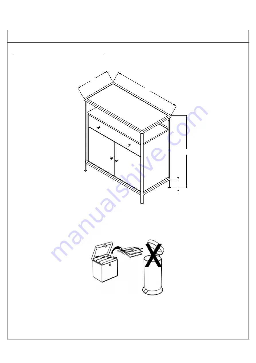 BIG FURNITURE WAREHOUSE BRUNEL G-BNLSIDMNG Assembly Instructions Manual Download Page 20