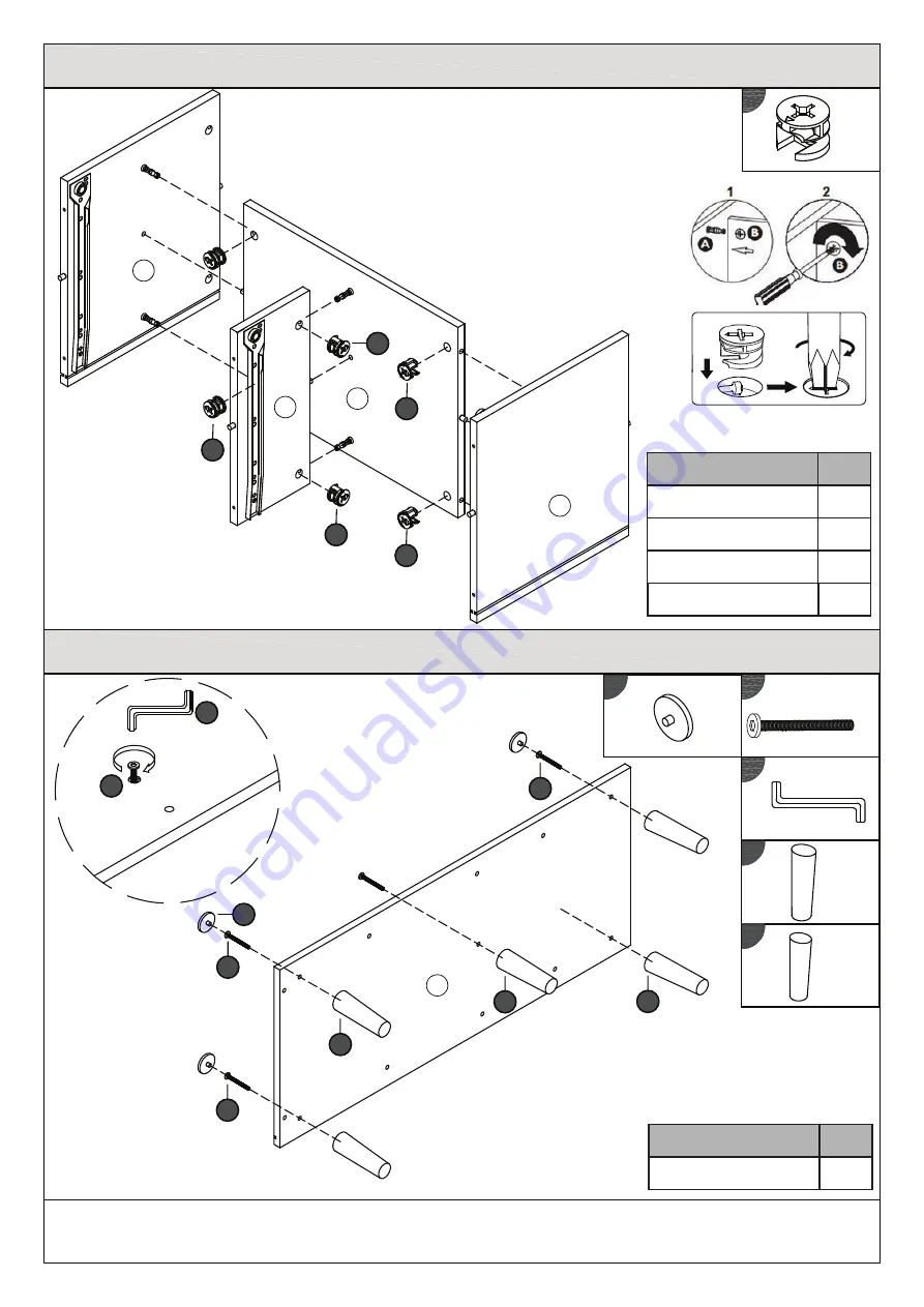 BIG FURNITURE WAREHOUSE DELTA G-DLTLTVWGR Assembly Instructions Manual Download Page 7