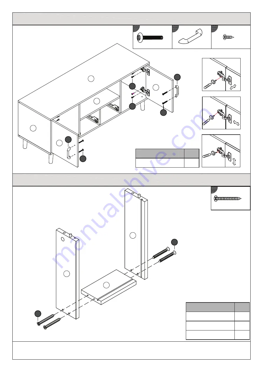 BIG FURNITURE WAREHOUSE DELTA G-DLTLTVWGR Assembly Instructions Manual Download Page 10