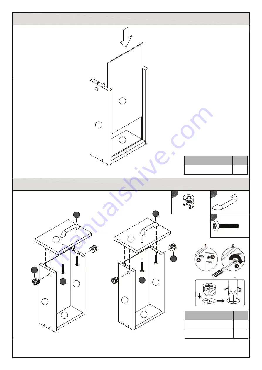 BIG FURNITURE WAREHOUSE DELTA G-DLTLTVWGR Assembly Instructions Manual Download Page 11