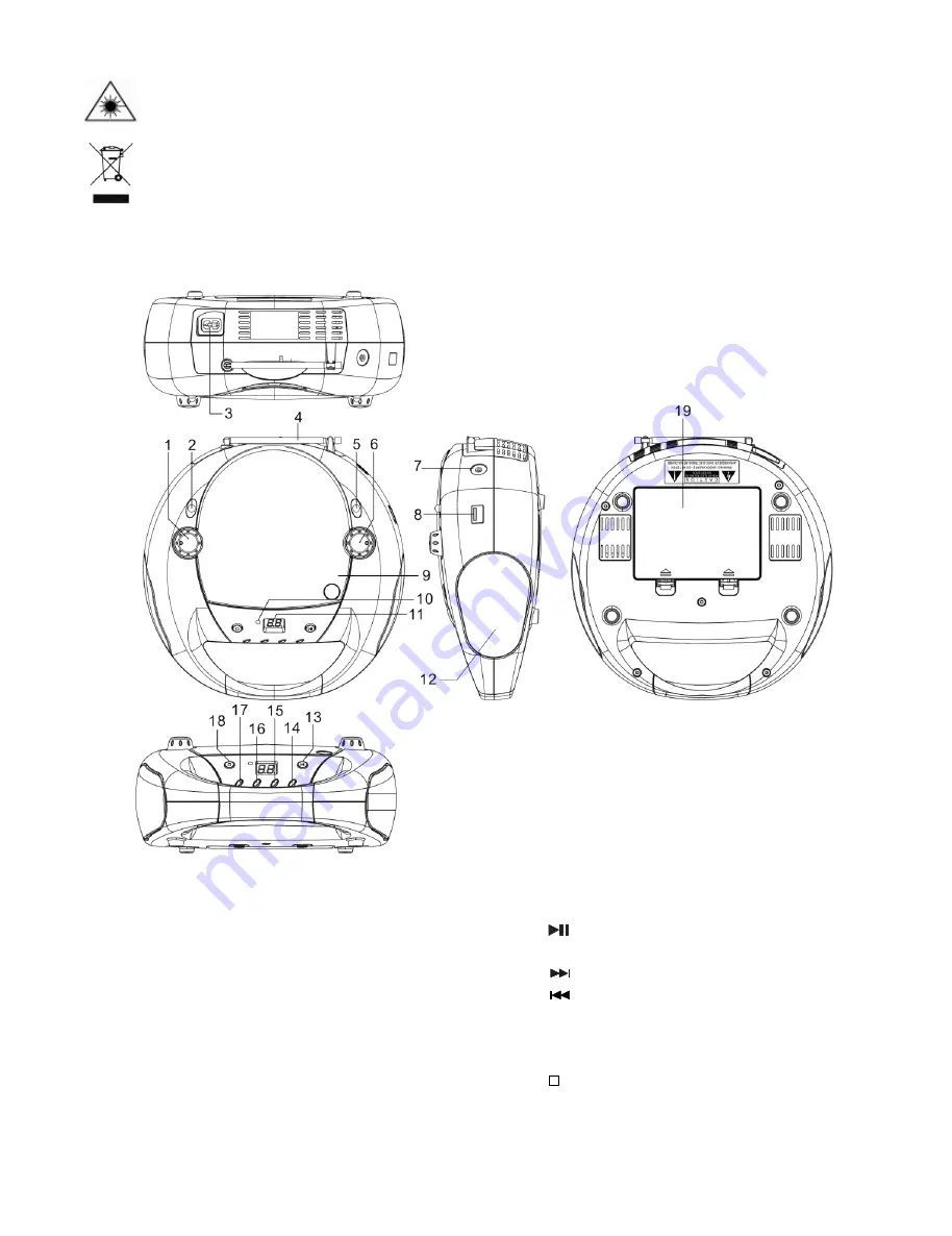 Bigben CD52 USB User Manual Download Page 14