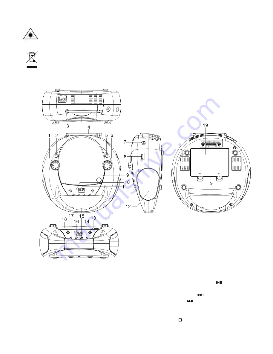 Bigben CD52 USB Скачать руководство пользователя страница 18