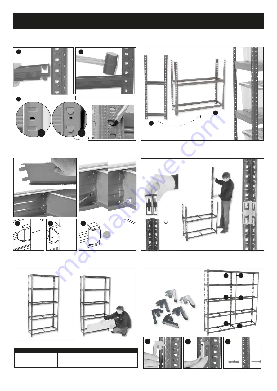 BiGDUG 300kg Boltless Shelving Bay Скачать руководство пользователя страница 2