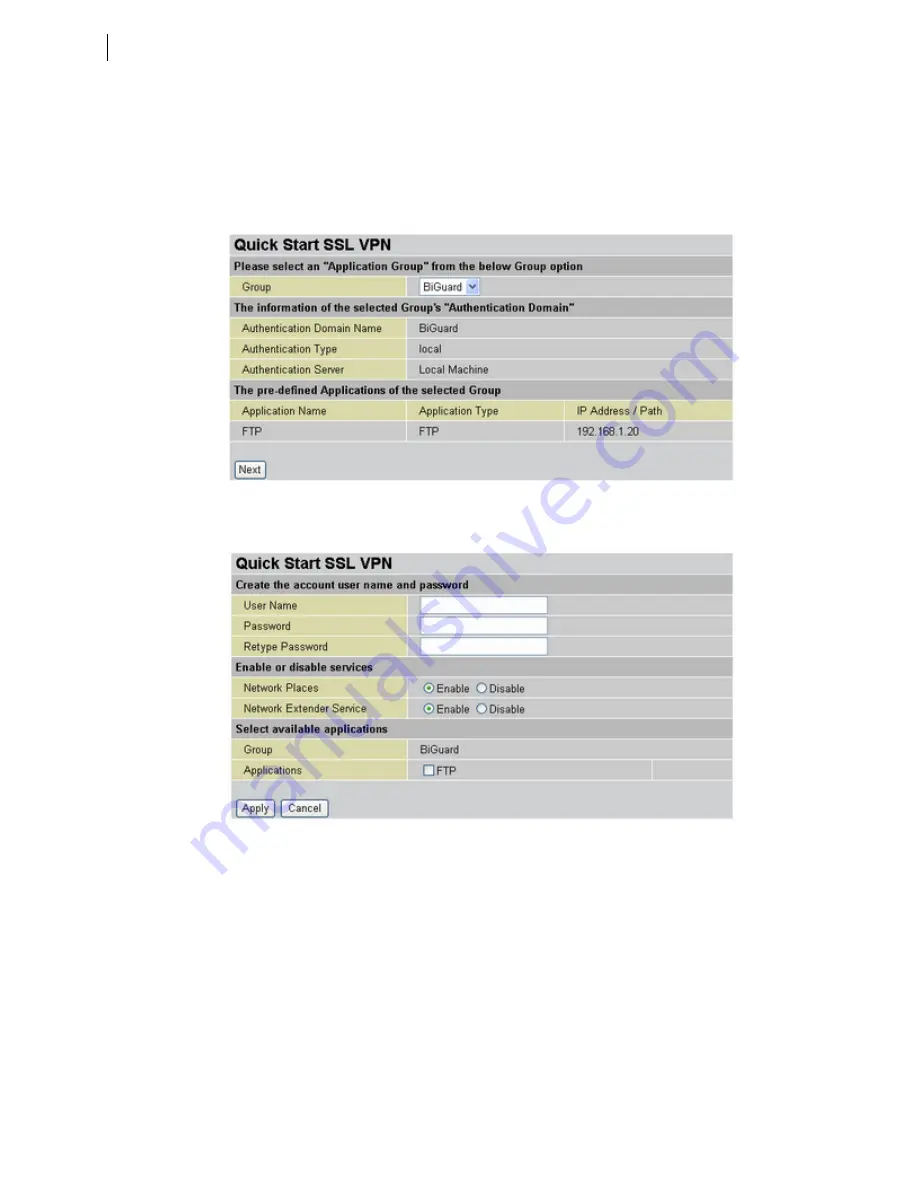 Billion BiGuard S10 Administration Manual Download Page 35