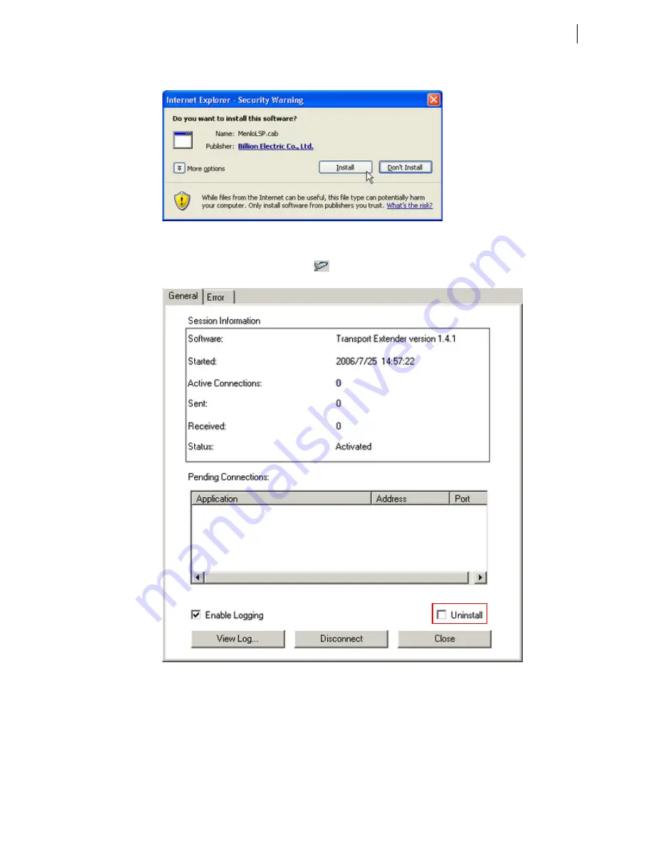 Billion BiGuard S10 Administration Manual Download Page 155