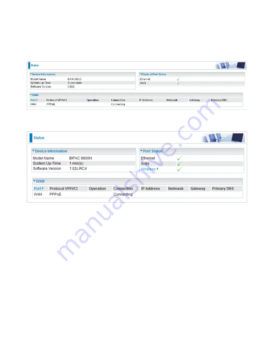 Billion BiPAC 9800N User Manual Download Page 41