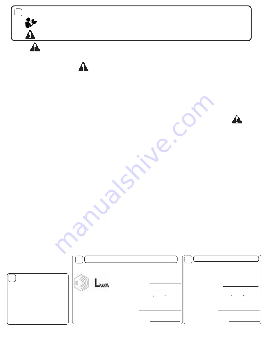 Billy Goat AE550 Operator Owner'S Manual Download Page 2