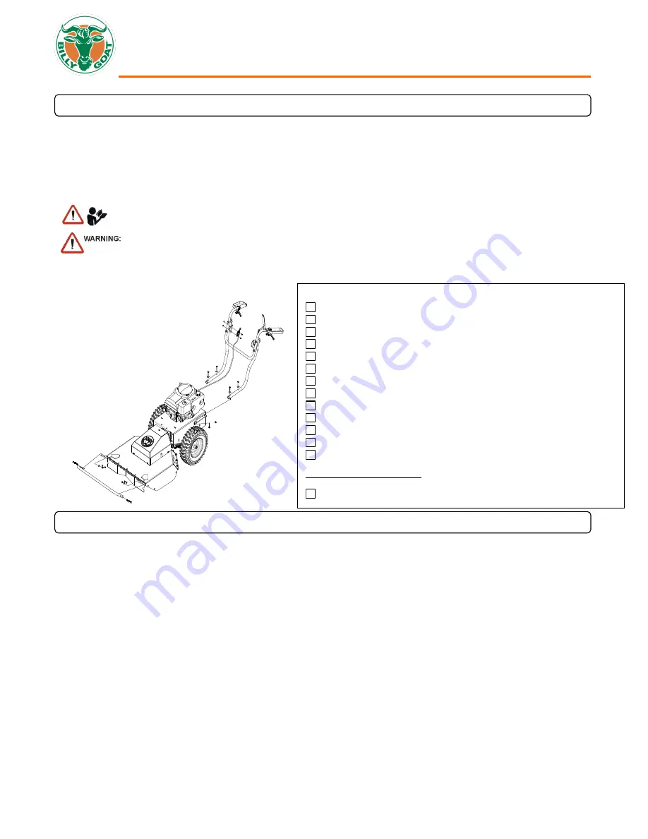 Billy Goat BC2600 Owner'S Manual Download Page 6