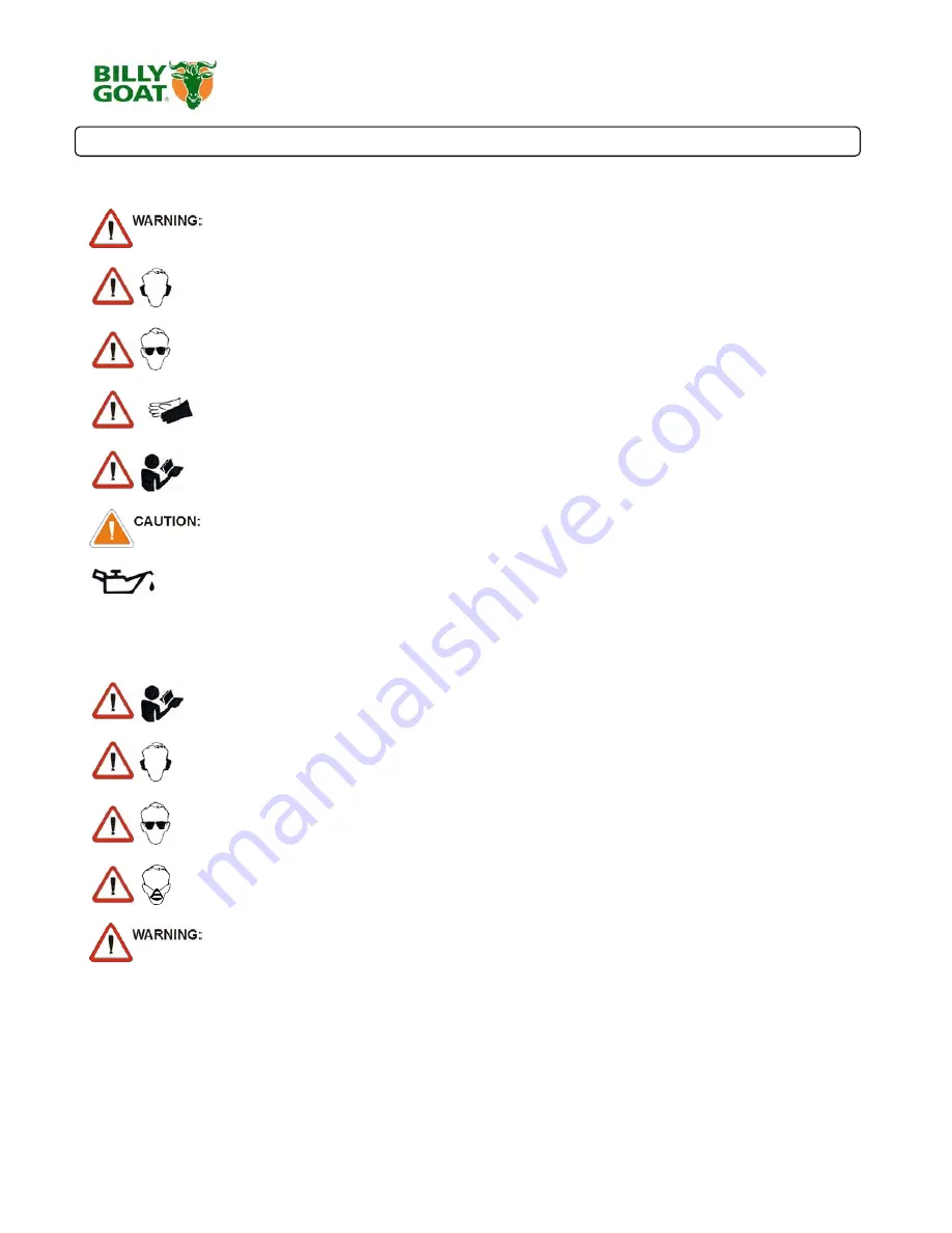 Billy Goat DL2500S Owner'S Manual Download Page 4