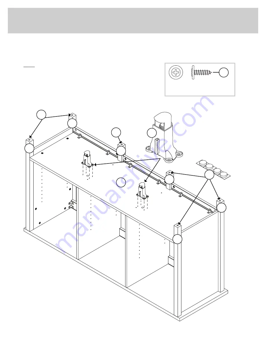 Bilt Entertainment Credenza 421192 Manual Download Page 20