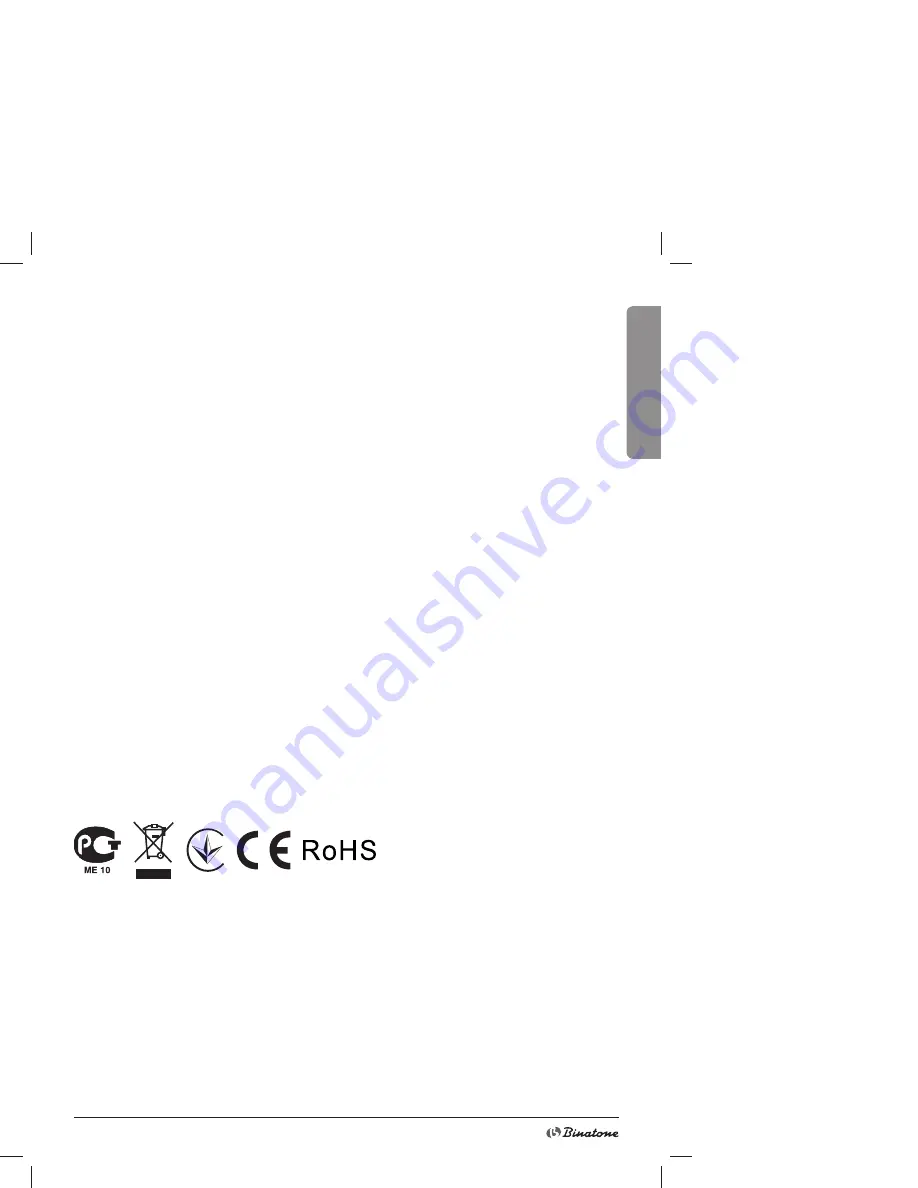 Binatone BM-2169 Instruction Manual Download Page 15