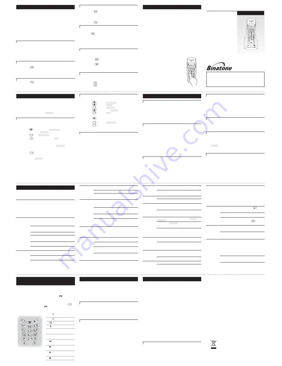 Binatone FUSION 2200 Manual Download Page 1