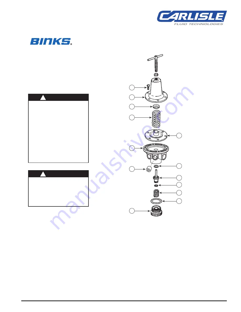 Binks HAR-511 Service Manual Download Page 1