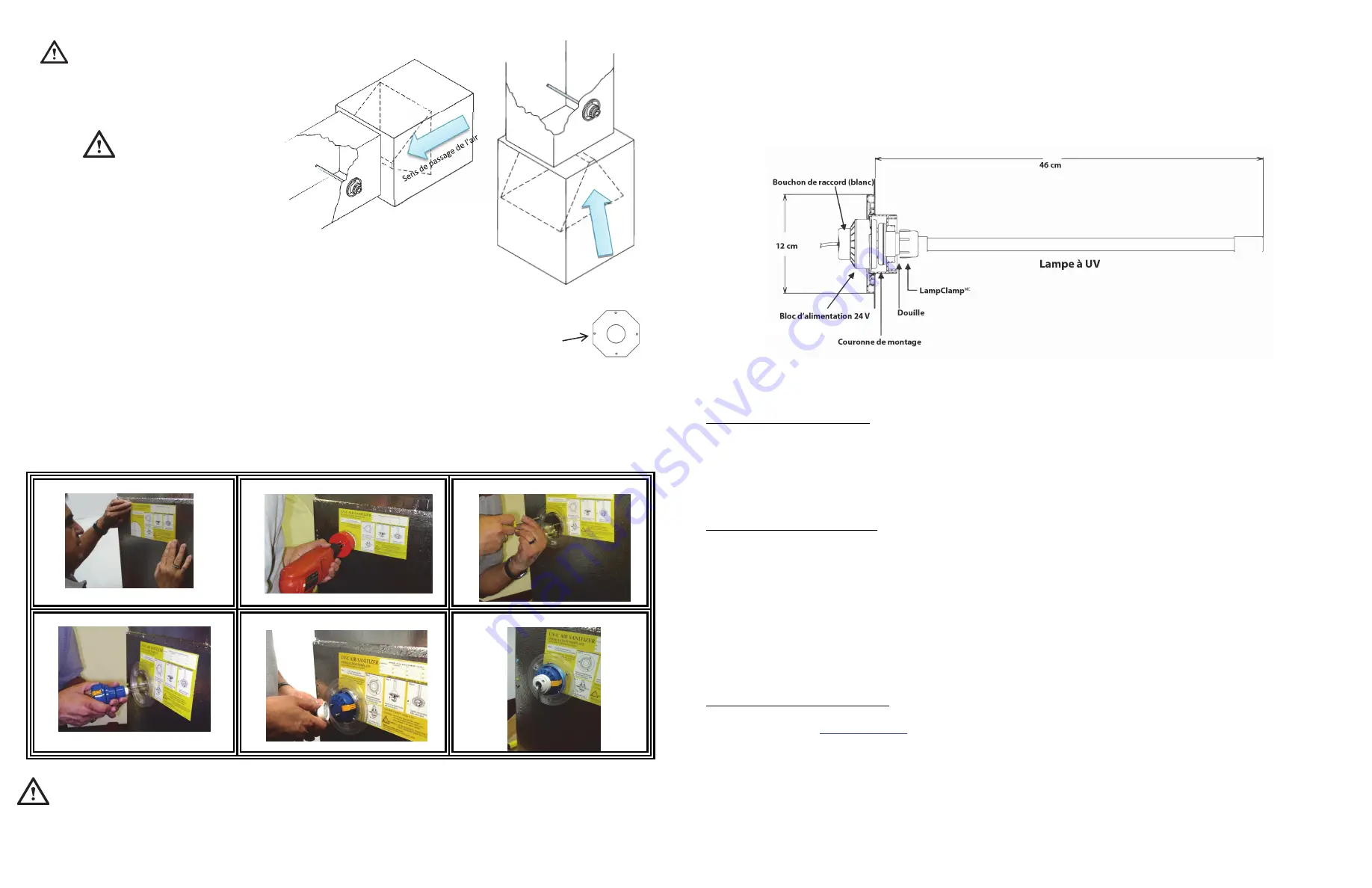 Bio-shield UV-C Air Sanitizer General Installation Instructions Download Page 4