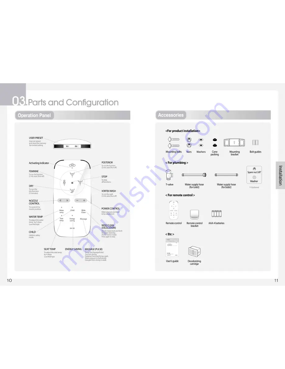 bioBidet dib Special Edition User Manual Download Page 6